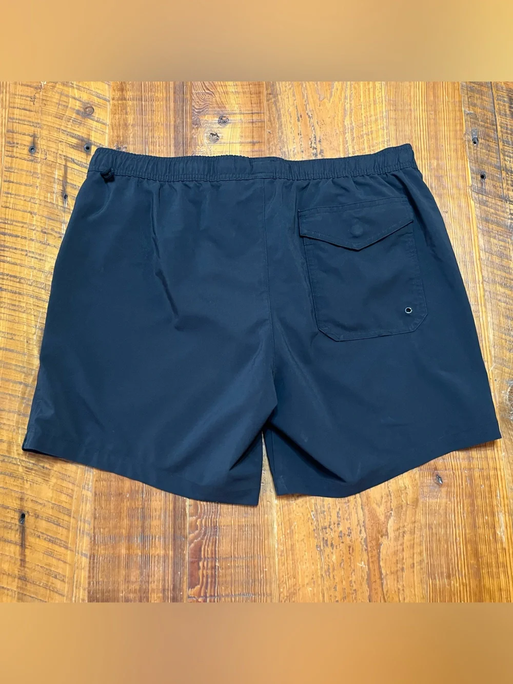 MeUndies Black Drawstring Swim Shorts Size Large